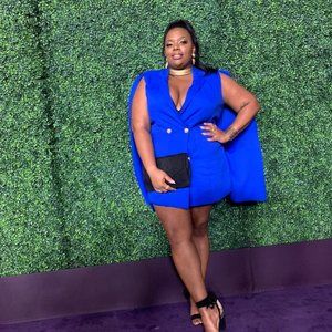 Blue Blazer / Cape dress